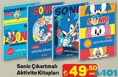 SONİC ÇIKARTMALI AKTİVİTE KİTAPLARI